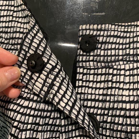 Apostrophe lightweight 3/4 sleeve jacket blazer black and white print - Picture 3 of 4